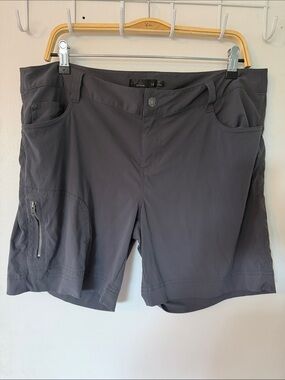Prana grey stretchy hiking shorts